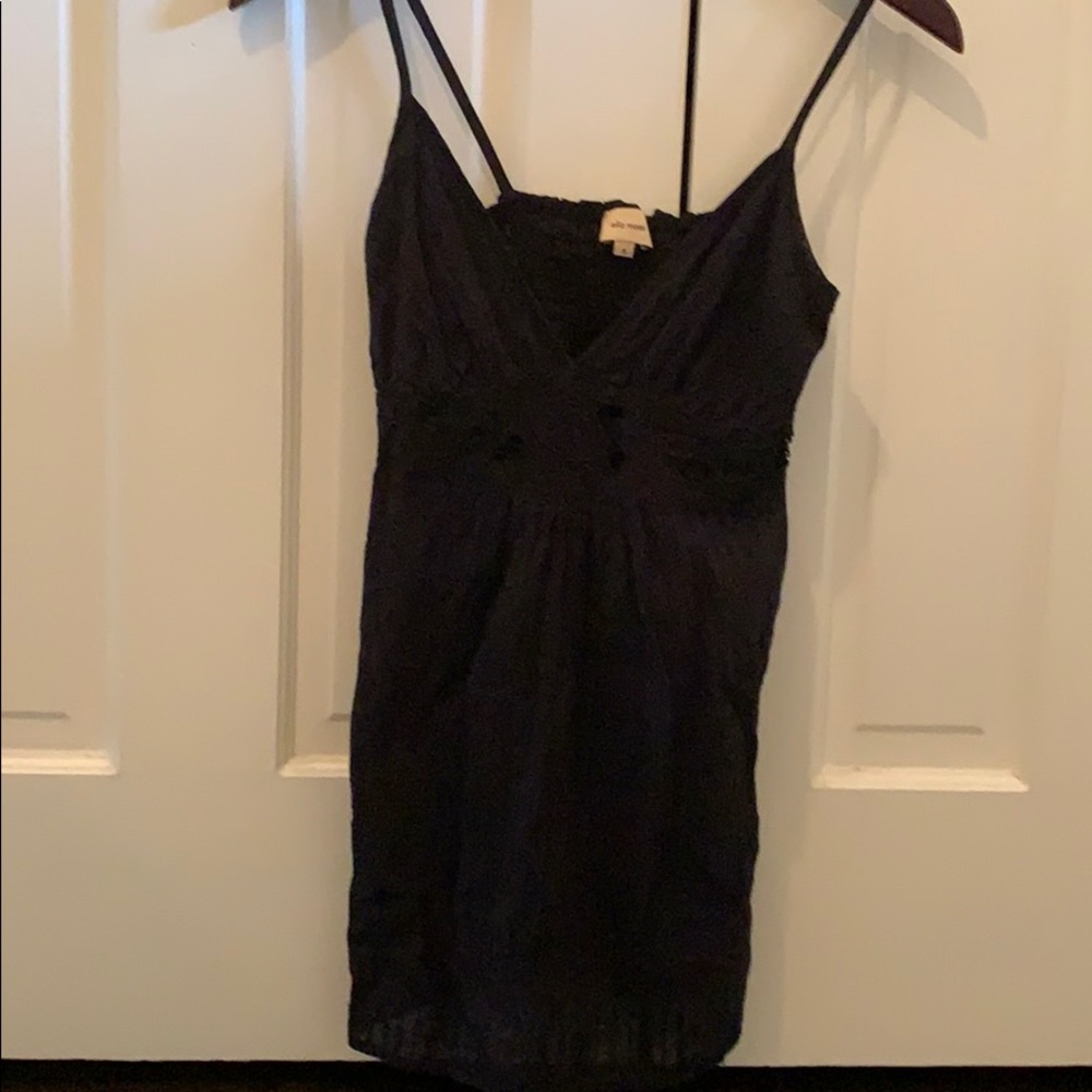 Ella Moss Womens cotton black tank